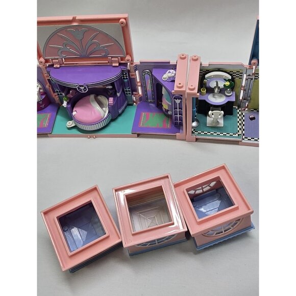 1999 Polly Pocket Dream Builders Deluxe Mansion Bathroom And Master Bedroom-READ - Picture 3 of 16